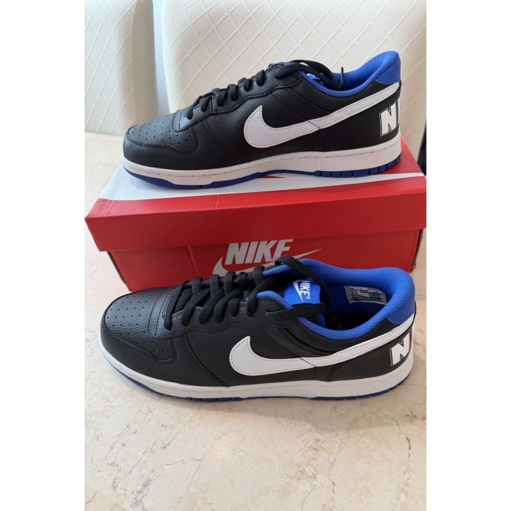 Nike Big Nike Low Men's 11 Low Top Sneaker Black/White/Hyper Royal 355152-018